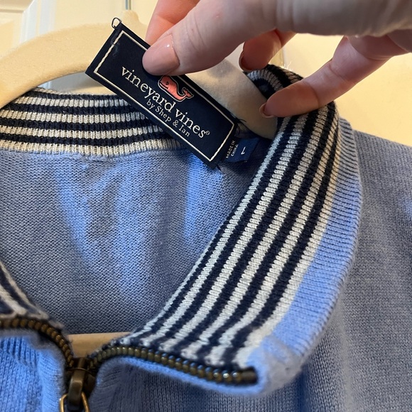 Vineyard Vines Cotton 1/4 Zip Size L - Picture 5 of 13
